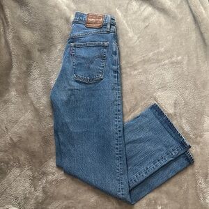 Levi's Women's Ribcage Blue Jeans